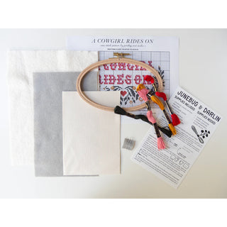A Cowgirl Rides On Cross Stitch Kit