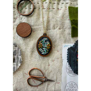 Birds Necklace Embroidery Kit
