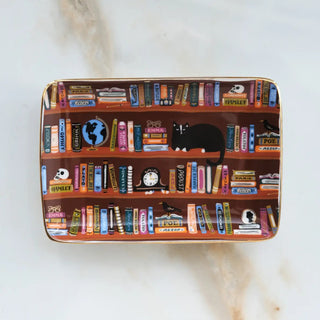 Bookshelf Porcelain Trinket Tray - The Craftivist