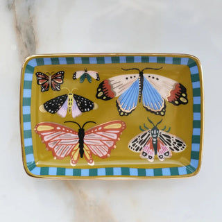 Butterflies Porcelain Trinket Tray - The Craftivist