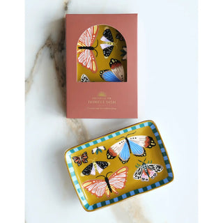 Butterflies Porcelain Trinket Tray - The Craftivist