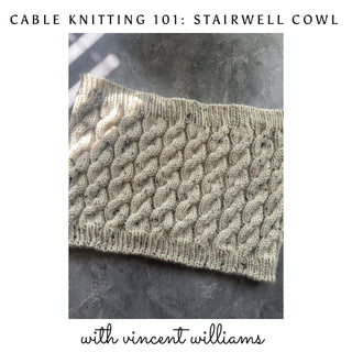 Cable Knitting 101: Stairwell Cowl
