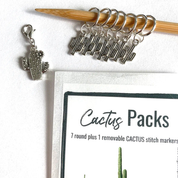 Cactus Stitch Markers