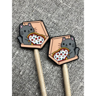 Cat in a Pizza Box Stitch Stopper