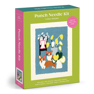 Corgi Friends Punch Needle Kit - The Craftivist