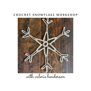 Giant Crochet Snowflake Workshop