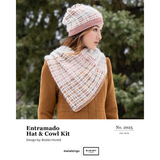 Malabrigo Entramado Hat & Cowl Holiday Kit