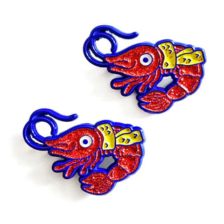 Friendshrimp Enamel Pin Pair