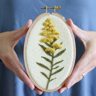 Goldenrod Wall Hanging - Needle Felting Kit