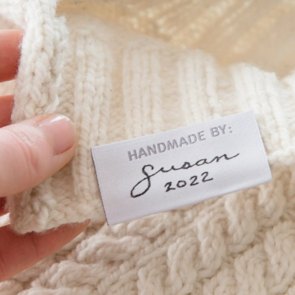 One of a kind woven label - backside