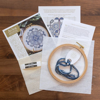 Mediterranean Medallion Indigo Cross Stitch Kit