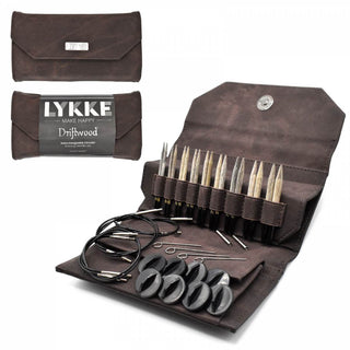 Lykke 3.5" Driftwood Interchangeable Gift Set in Cacao Denim Case