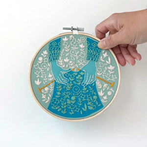 Knit embroidery kit