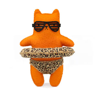 Leopard Cat Felt Doll Kit