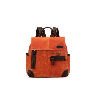 della q makers midi backpack in orange