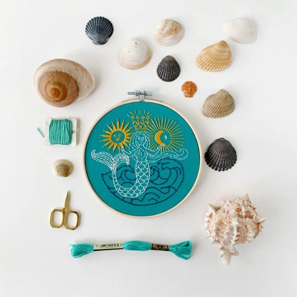 mermaid embroidery kit