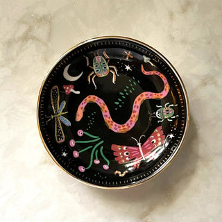Midnight Garden Porcelain Trinket Dish - The Craftivist