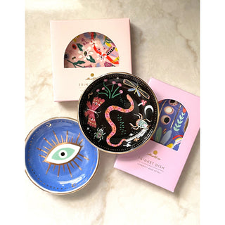 Midnight Garden Porcelain Trinket Dish - The Craftivist