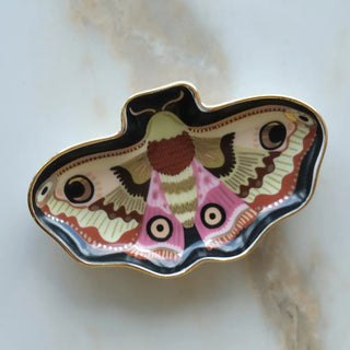 Moon Moth Porcelain Trinket Dish - The Craftivist