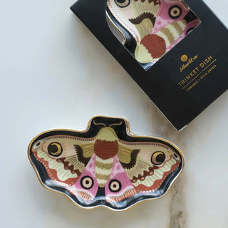 Moon Moth Porcelain Trinket Dish - The Craftivist