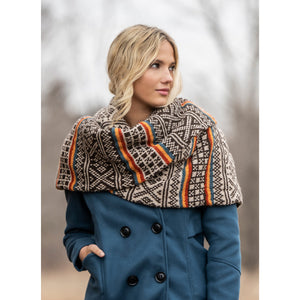 Edmonton Wrap in Blue Sky Fibers Woolstok