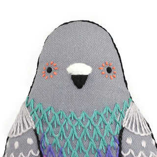 Pigeon Sewing Embroidery Kit close up