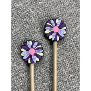 Purple Daisy Stitch Stoppers - The Craftivist