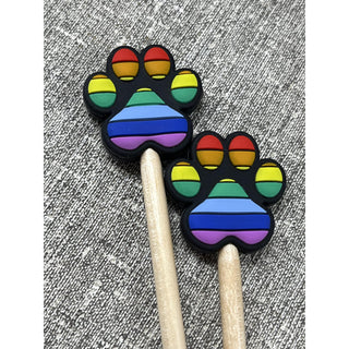 Rainbow Paw Print Stitch Stoppers