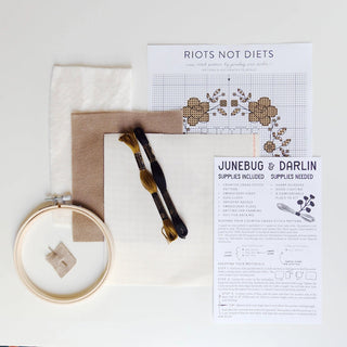 Riots Not Diets Cross Stitch Kit