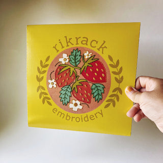 Strawberries Embroidery Kit - The Craftivist