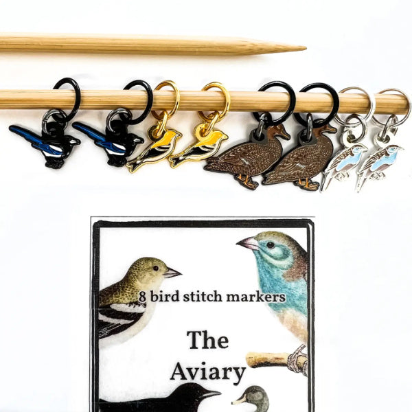 The Aviary Stitch Marker Pack