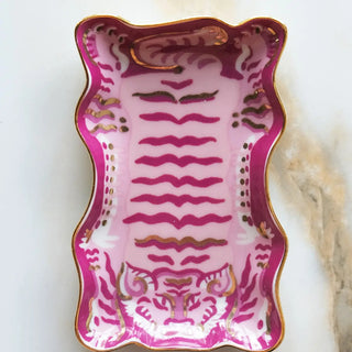 Tibetan Tiger Porcelain Trinket Dish - The Craftivist