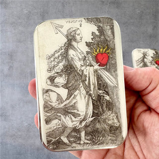 Venus and the Flaming Heart Notions Tin