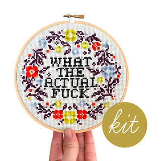 What the Actual F**k Cross Stitch Kit