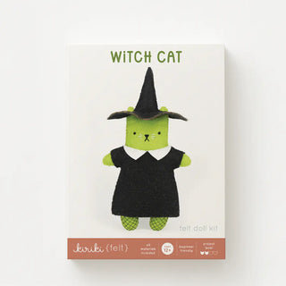 Witch Cat Felt Doll Kit