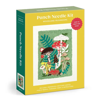 Woodland Mushroom Punch Needle Kit - The Craftivist