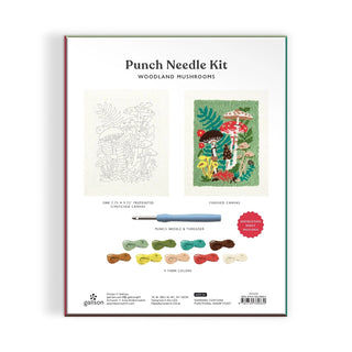 Woodland Mushroom Punch Needle Kit - The Craftivist