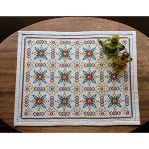 astra cross stitch kit table runner