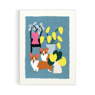 Corgi Friends Punch Needle Kit - The Craftivist