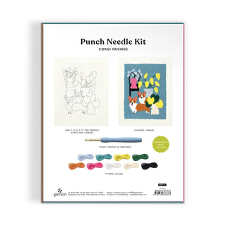 Corgi Friends Punch Needle Kit - The Craftivist