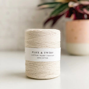 Ivory Warp yarn from Flax & Twine