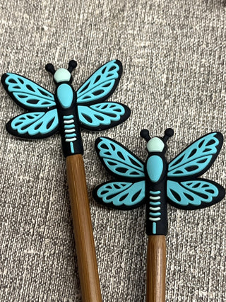 Turquoise Dragonfly Stitch Stoppers
