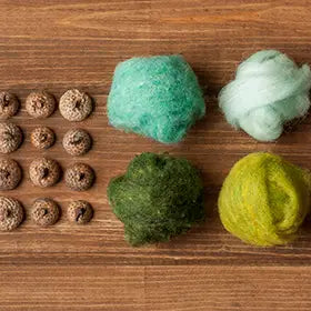 Felted Acorn Kit - Wet Felting