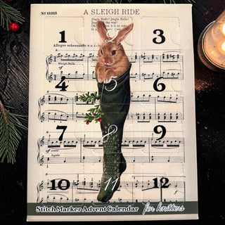 2026 Stitch Marker Advent Calendar for Knitters  - What the Stocking Held