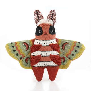 Moth embroidery sewing kit full body