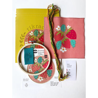 Strawberries Embroidery Kit - The Craftivist