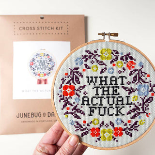 What the Actual F**k Cross Stitch Kit