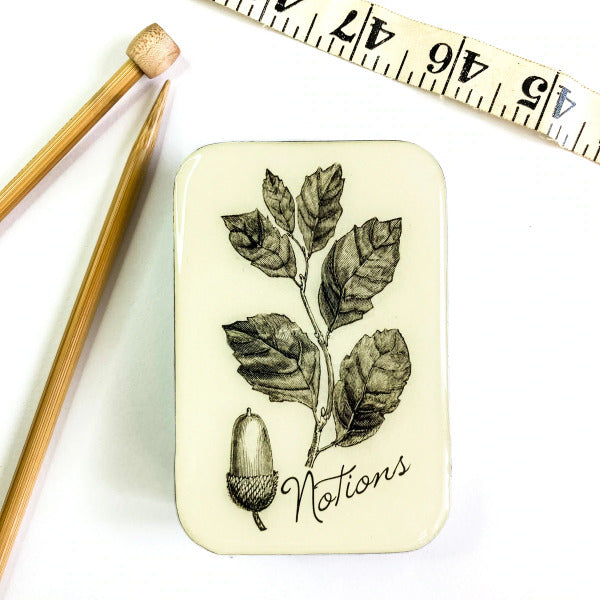 acorn notions tin
