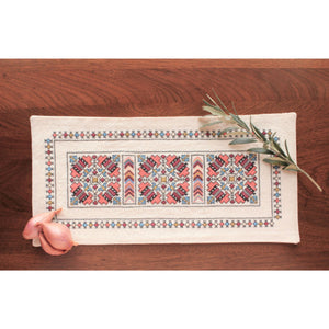 cross stitch table runner