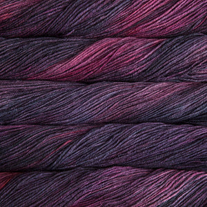 Malabrigo Arroyo yarn in Purpuras